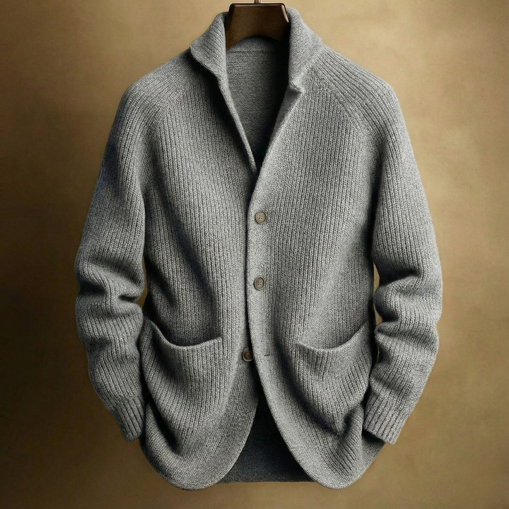 ROWAN™ | Ribbed Wool Cardigan