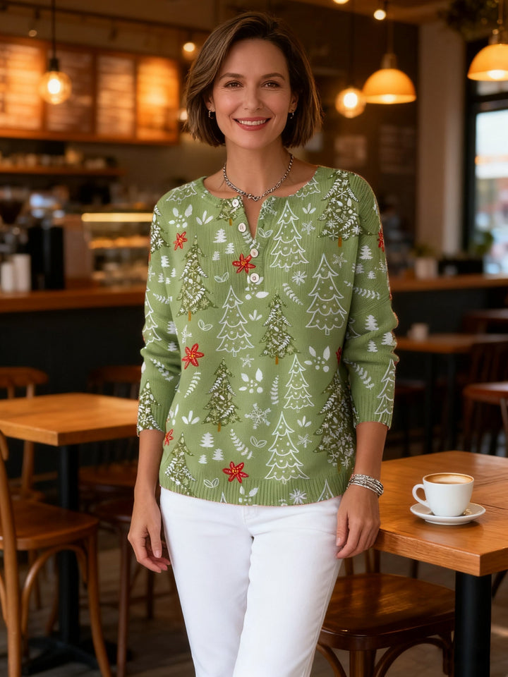 Julia | Christmas Jumper with Buttons