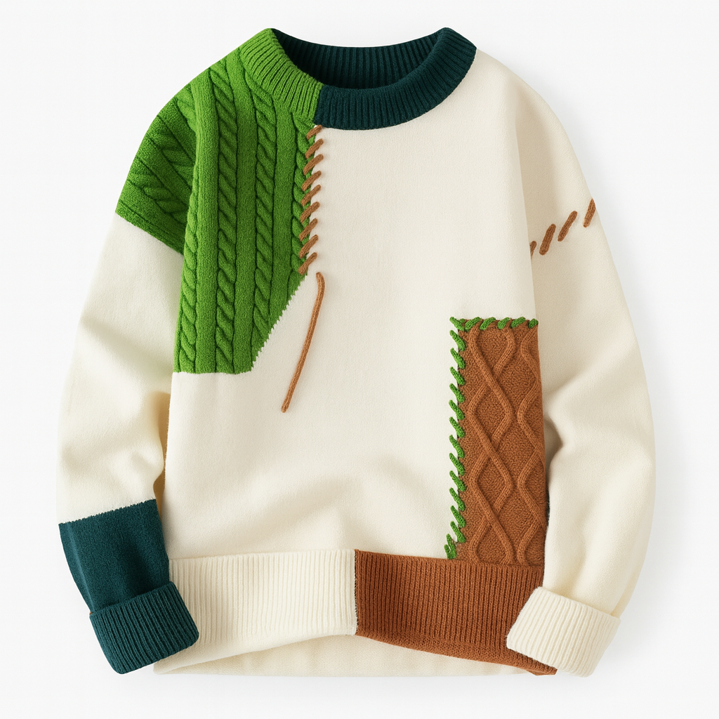 Arty Patch Sweater