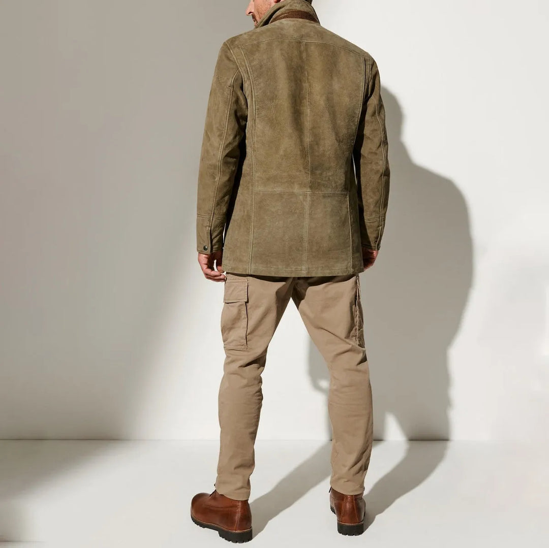Men’s Autumn Vintage Buckskin Jacket