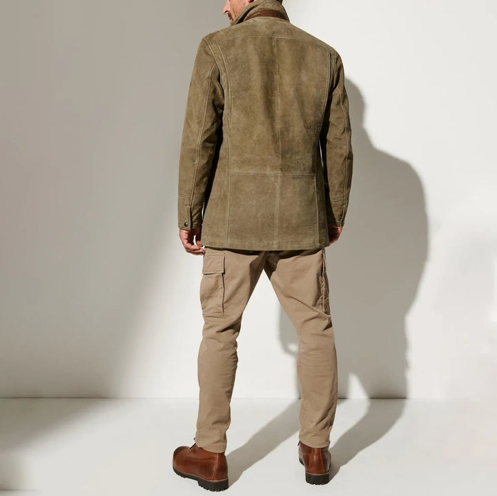 Men’s Autumn Vintage Buckskin Jacket