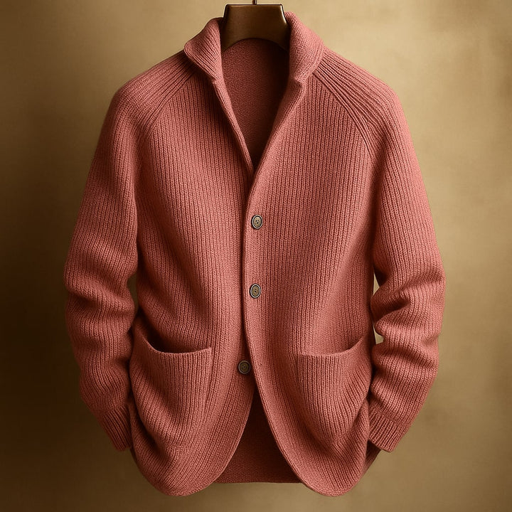 ROWAN™ | Ribbed Wool Cardigan