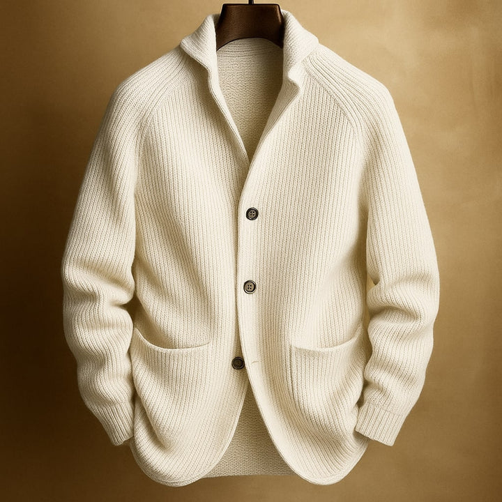 ROWAN™ | Ribbed Wool Cardigan