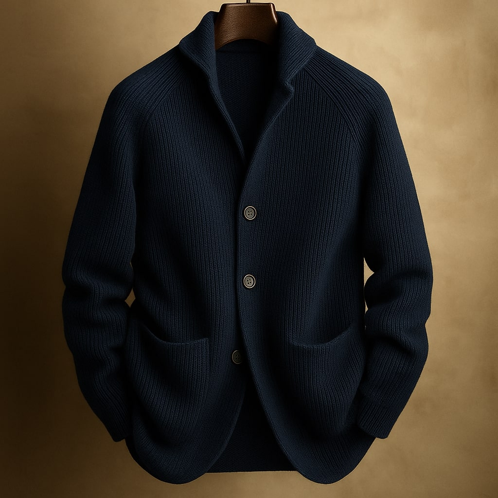 ROWAN™ | Ribbed Wool Cardigan