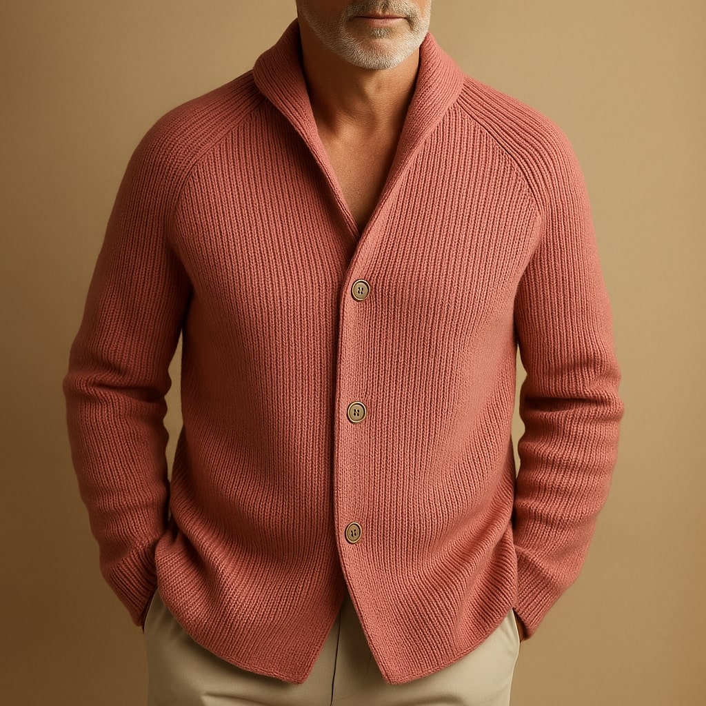 ROWAN™ | Ribbed Wool Cardigan