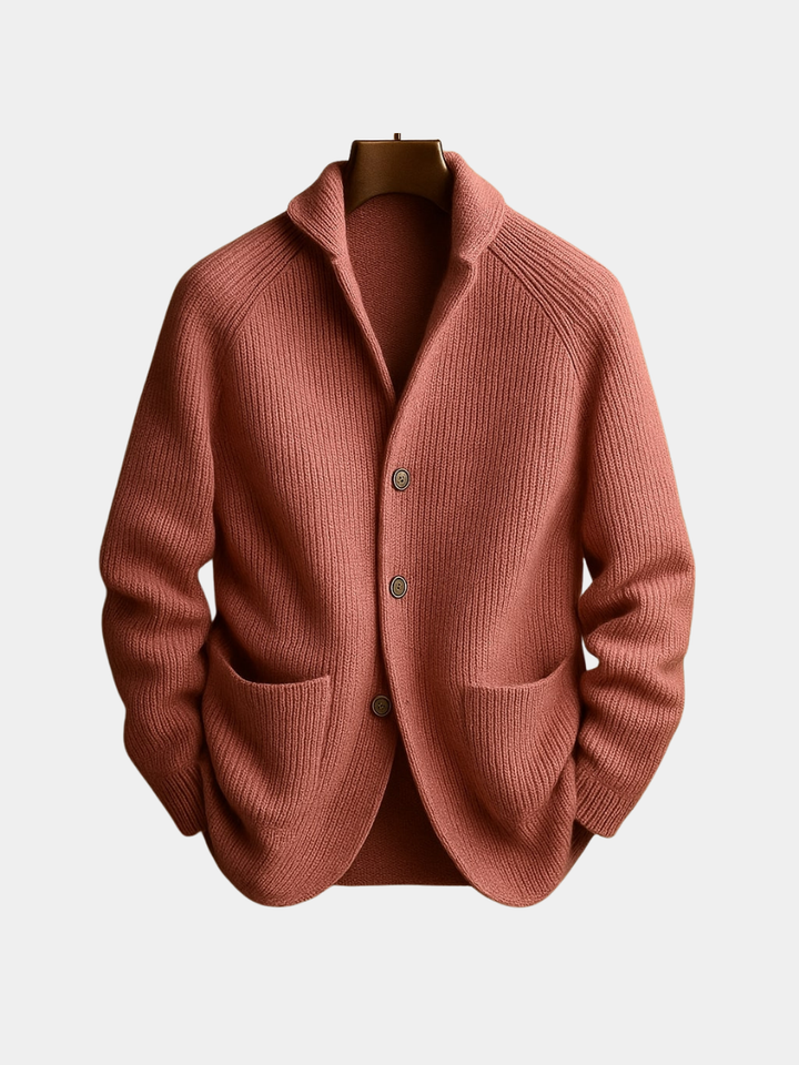 ROWAN™ | Ribbed Wool Cardigan